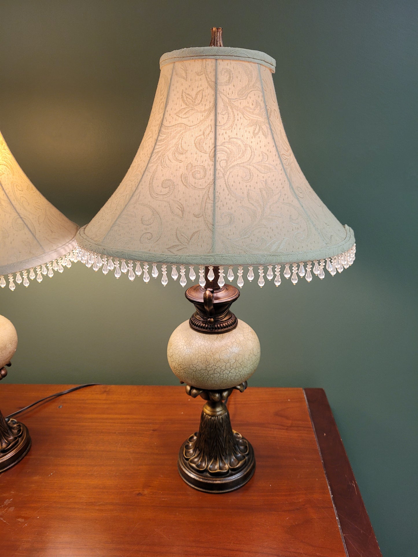 Lamp with Glass Fringe Shade