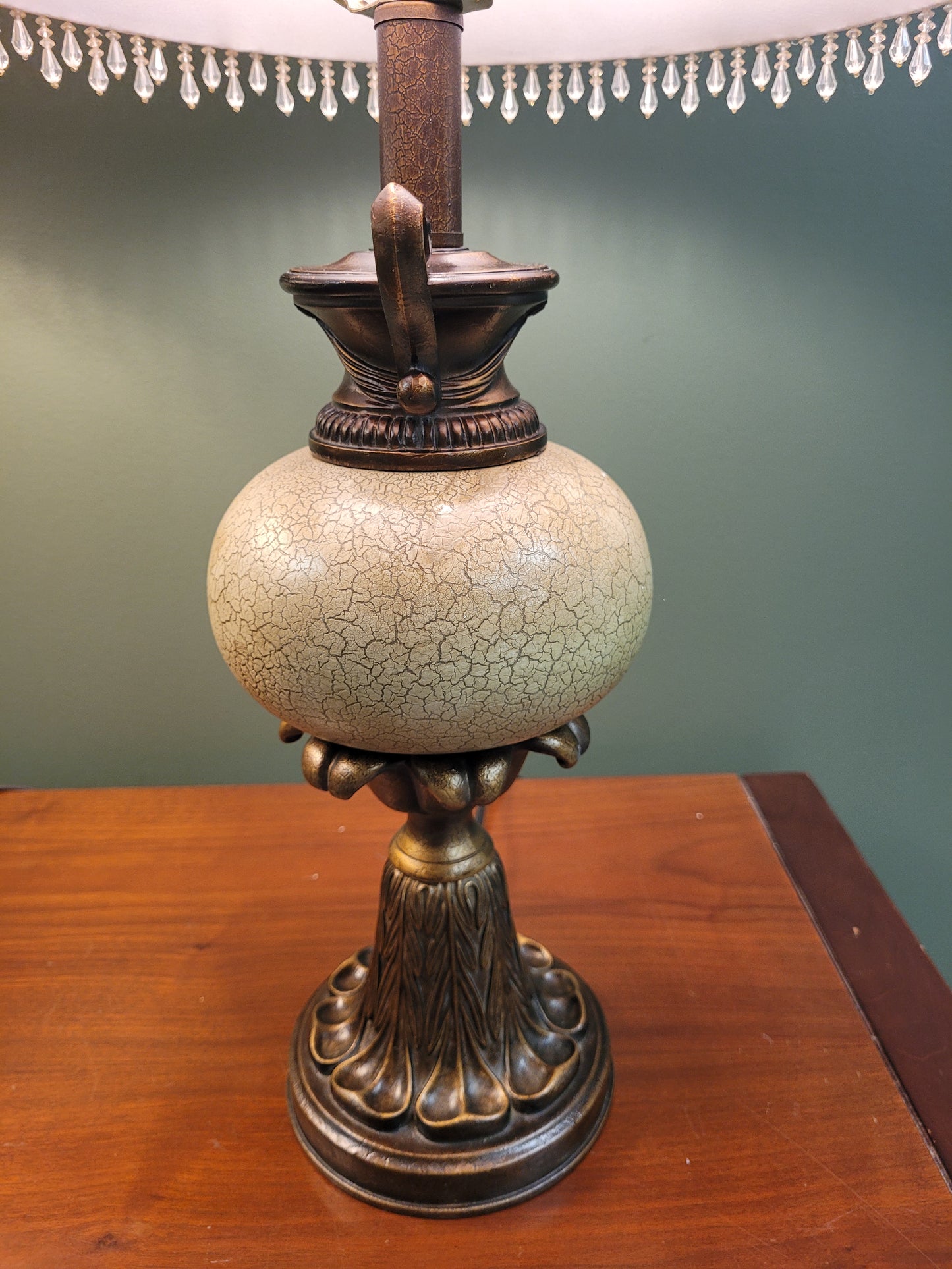 Lamp with Glass Fringe Shade