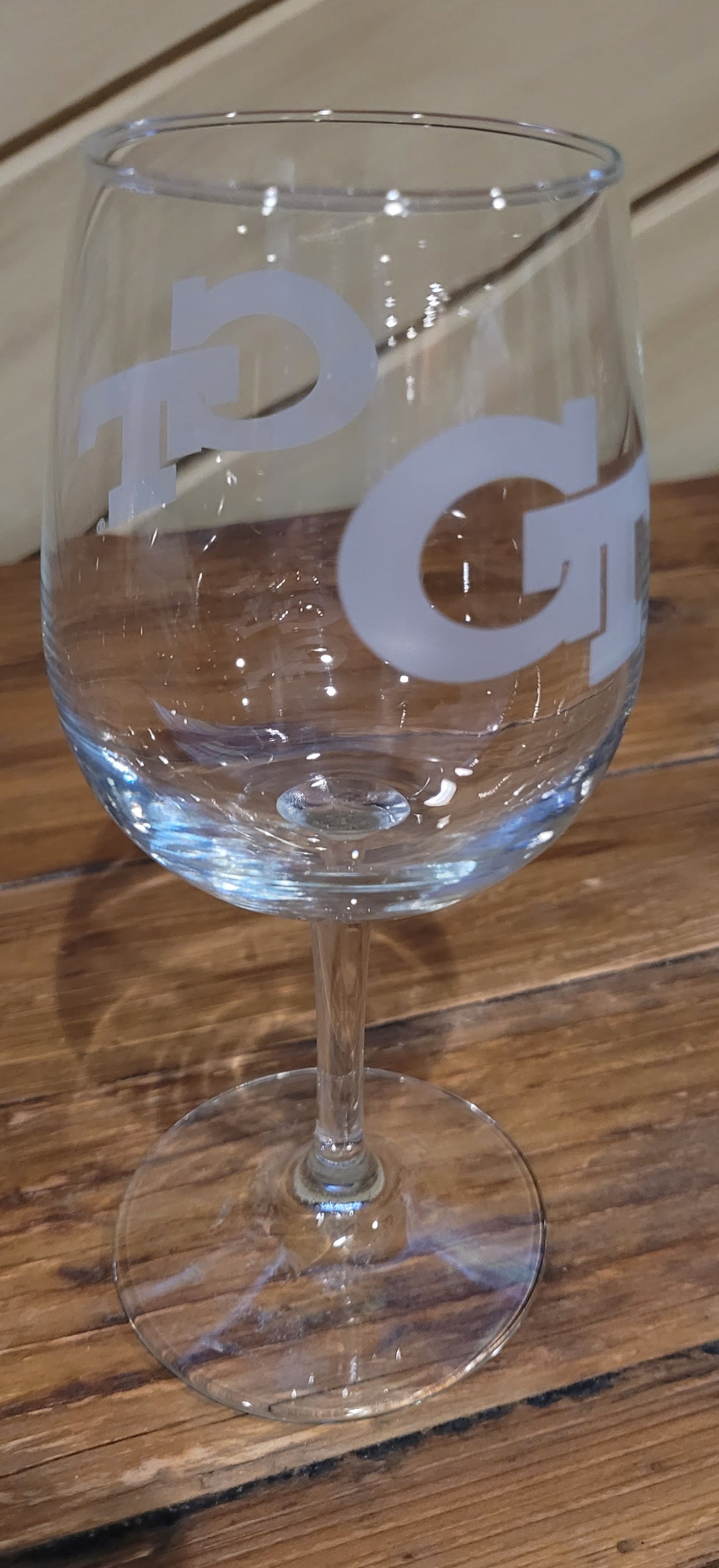 Georgia Tech Wine Glass