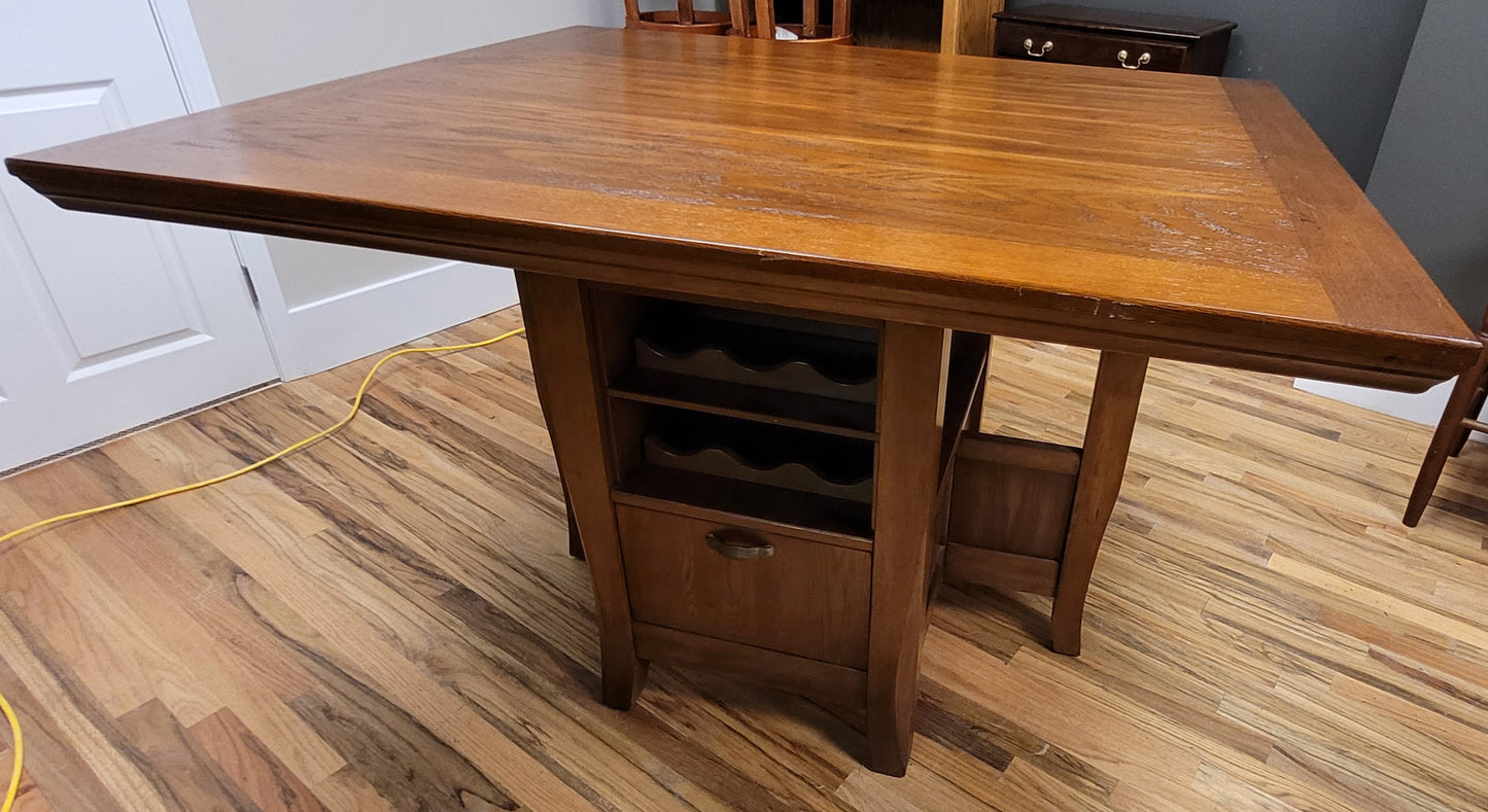 Unique Table with Wine Rack Base