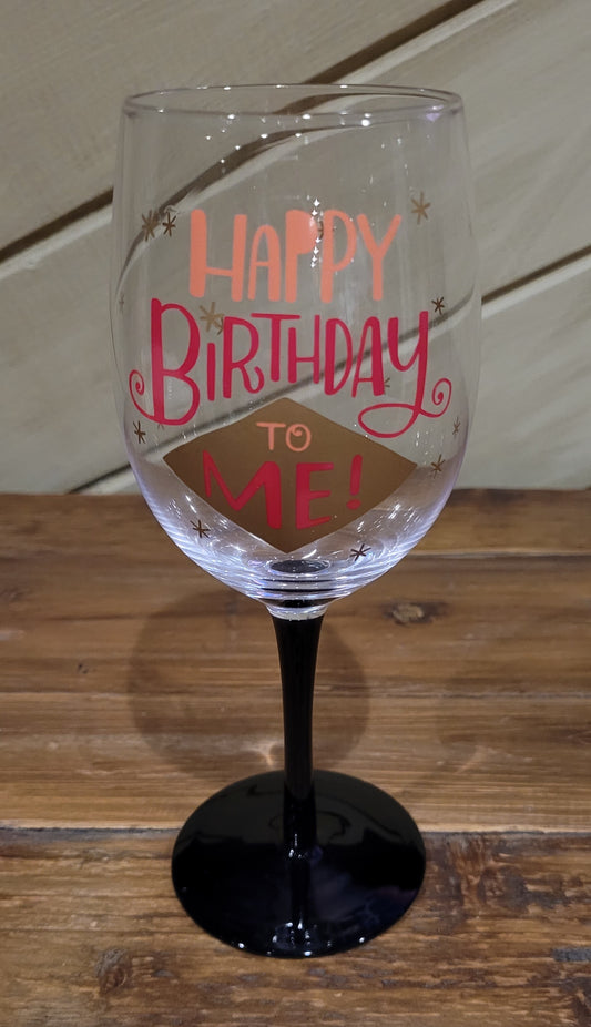 Birthday Wine Glass