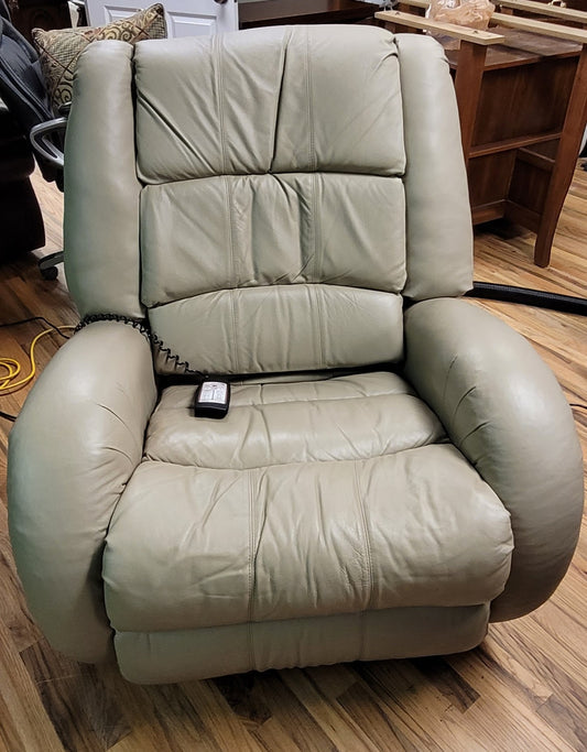 Leather Reclining Massage Chair by Lane